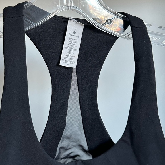 Lululemon Sports Bra Black Sz 4 - Picture 3 of 3